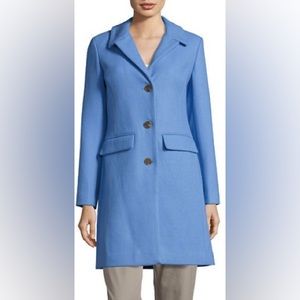 1 Madison Wool Blend Blue Periwinkle Coat Size Small